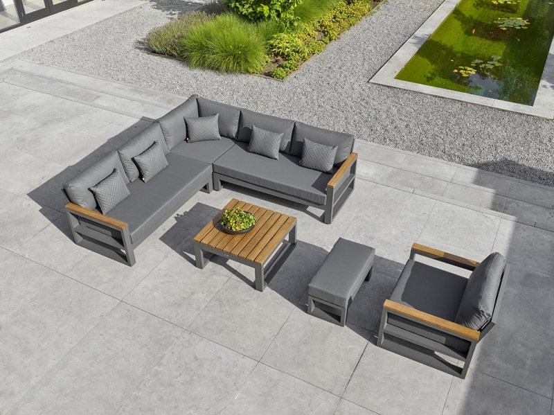 Product photograph of Soho Corner Sofa Set Fsc Certified from The Garden Furniture Centre Ltd