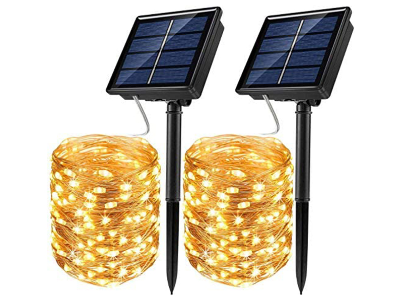 Product photograph of Solar Led Wire Fairy Lights from The Garden Furniture Centre Ltd