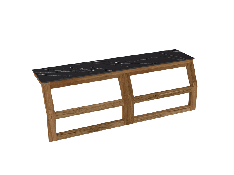 Product photograph of Amalfi Bar Unit Shelf Bari Range from The Garden Furniture Centre Ltd