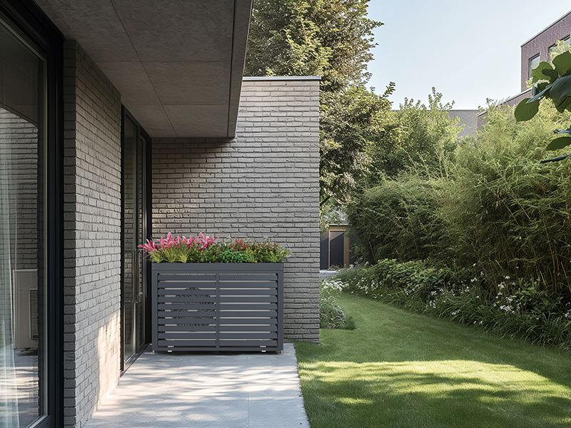 Product photograph of Heat Pump Air Conditioning Unit Cover With Planter from The Garden Furniture Centre Ltd