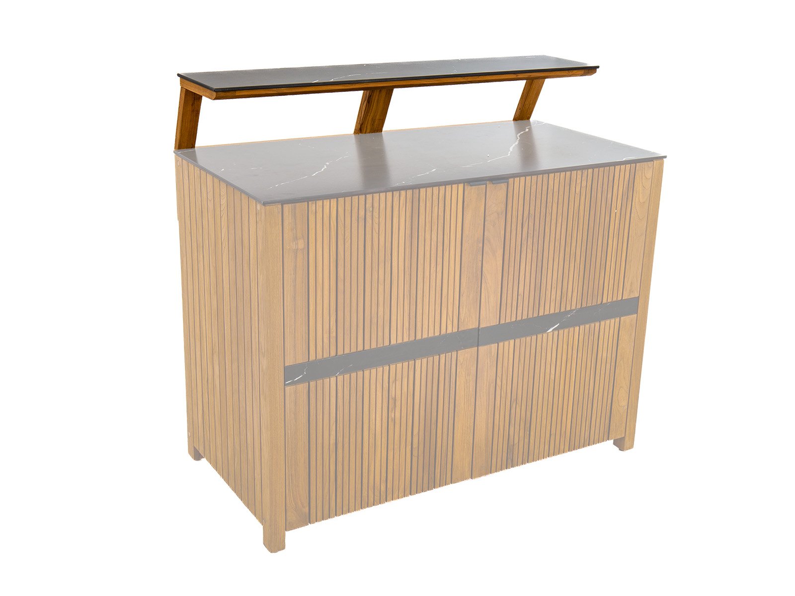 Product photograph of Amalfi Bar Unit Shelf Bari Range from The Garden Furniture Centre Ltd