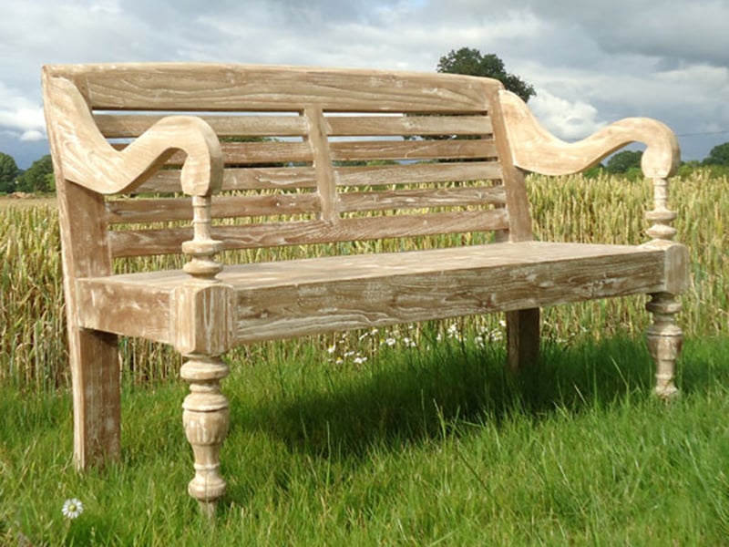 Product photograph of Bali Antique Bench 1 2m from The Garden Furniture Centre Ltd