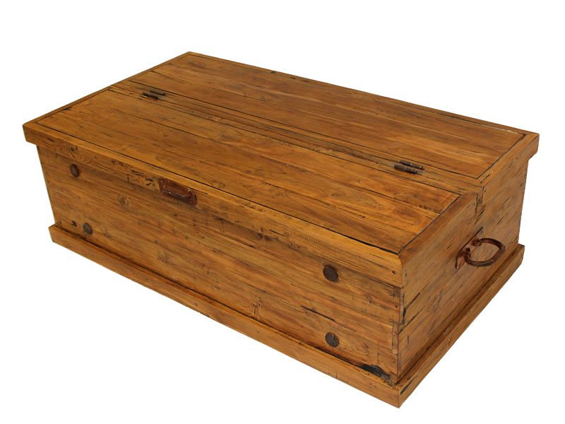 Product photograph of Bali Reclaimed Teak Rectangle Storage Box from The Garden Furniture Centre Ltd