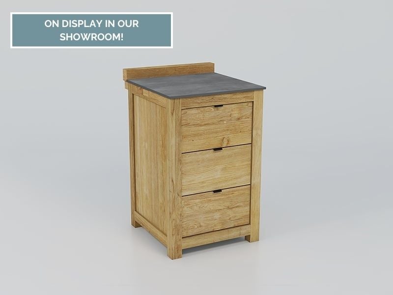 Product photograph of Bari Kitchen Unit 3 Drawers from The Garden Furniture Centre Ltd