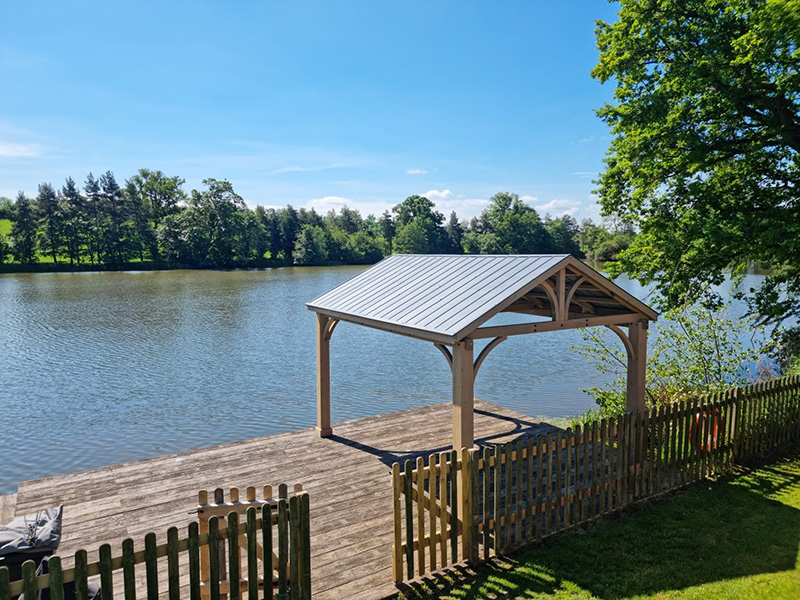 Product photograph of Cedar Gazebo 3 6m X 3 2m Fsc Certified from The Garden Furniture Centre Ltd