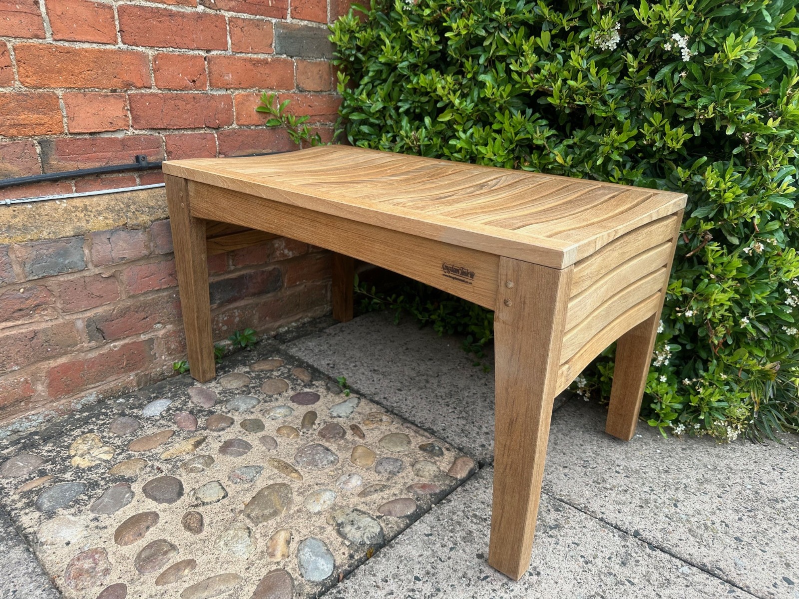 Product photograph of Chatsworth 80cm Backless Bench from The Garden Furniture Centre Ltd