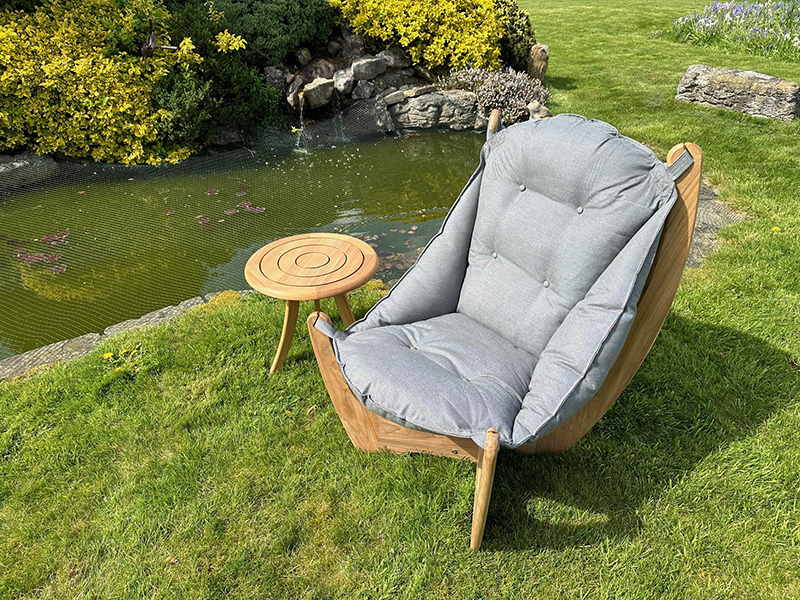 Product photograph of Kangaroo Teak Lounge Chair Fsc Certified from The Garden Furniture Centre Ltd