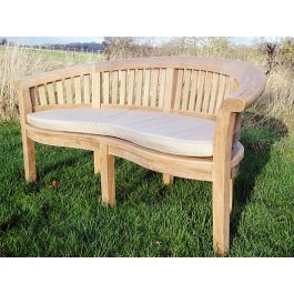 Curved garden 2025 bench cushions