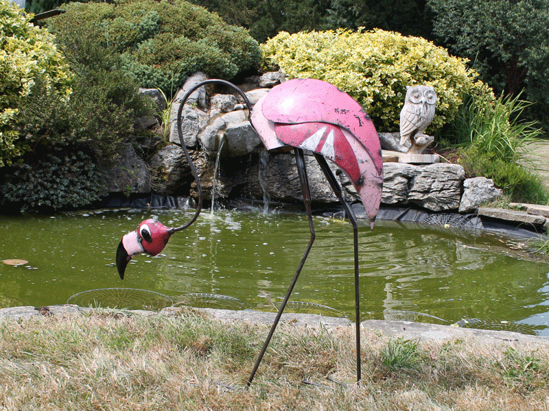 Product photograph of Percy The Flamingo Head Down from The Garden Furniture Centre Ltd