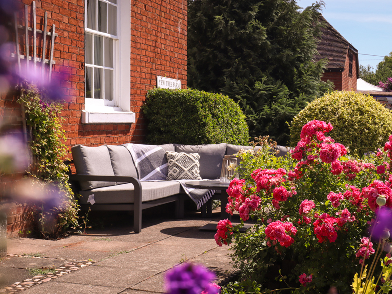 Product photograph of Timber Rounded Corner Lounge Set Life Range from The Garden Furniture Centre Ltd