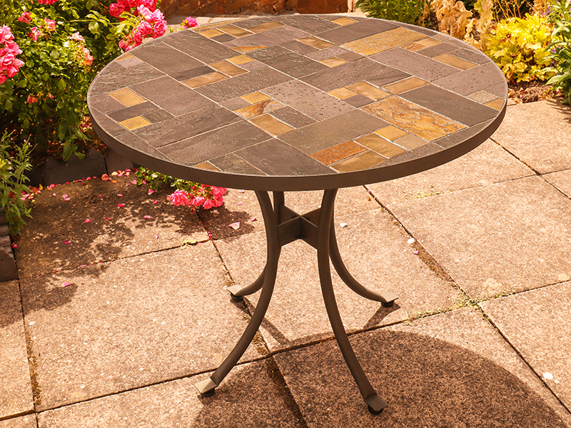 Product photograph of Carnglaze 90cm Table from The Garden Furniture Centre Ltd