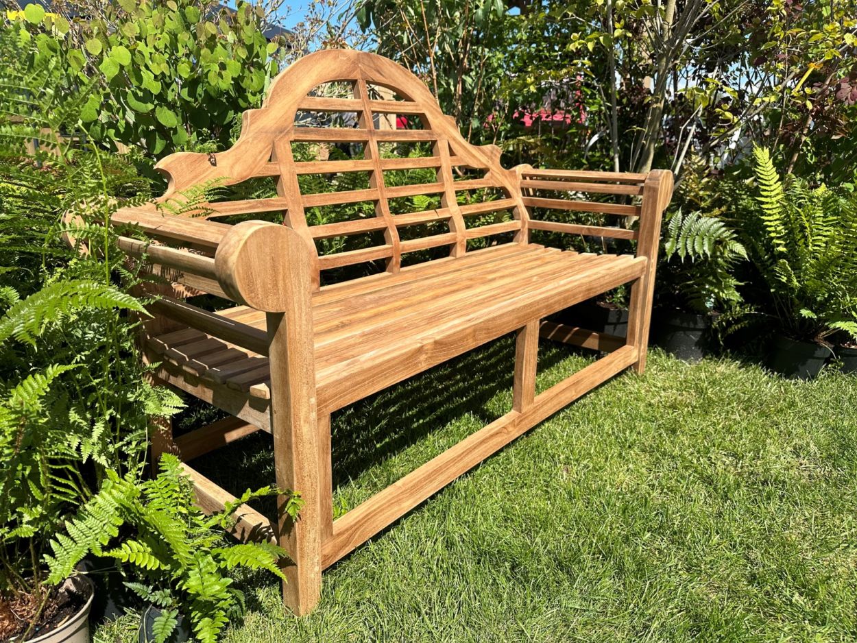 Product photograph of Lutyens Teak Bench 165cm from The Garden Furniture Centre Ltd