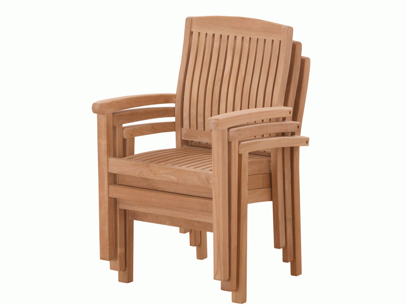 Product photograph of Marley Stacking Chair from The Garden Furniture Centre Ltd