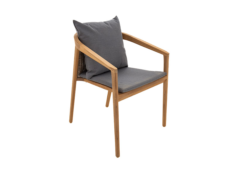 Product photograph of Martinique Teak Stacking Chair from The Garden Furniture Centre Ltd