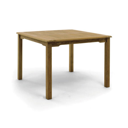 Product photograph of Paradise Teak 90cm Square Meal Table from The Garden Furniture Centre Ltd