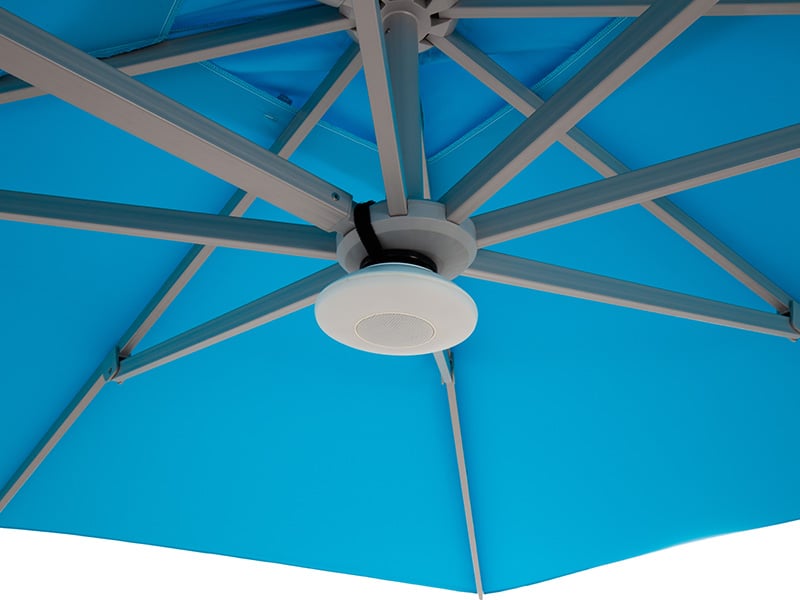 Product photograph of Led Parasol Light With Bluetooth Speaker from The Garden Furniture Centre Ltd