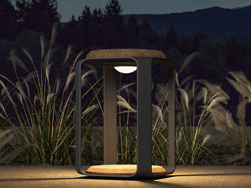 Product photograph of Pegasus Led Solar Lantern Black Small from The Garden Furniture Centre Ltd