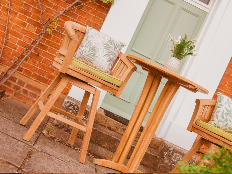 Product photograph of Half Moon Swivel Bar Set from The Garden Furniture Centre Ltd