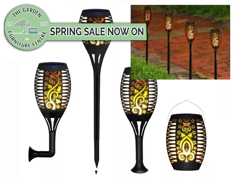 Product photograph of Solar Garden Torch from The Garden Furniture Centre Ltd