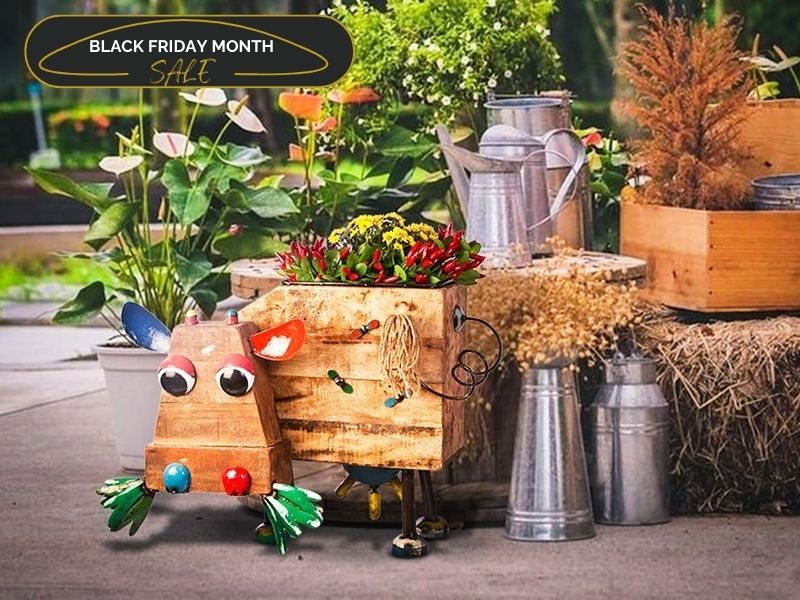 Product photograph of Dolly P Planter Black Friday Month from The Garden Furniture Centre Ltd