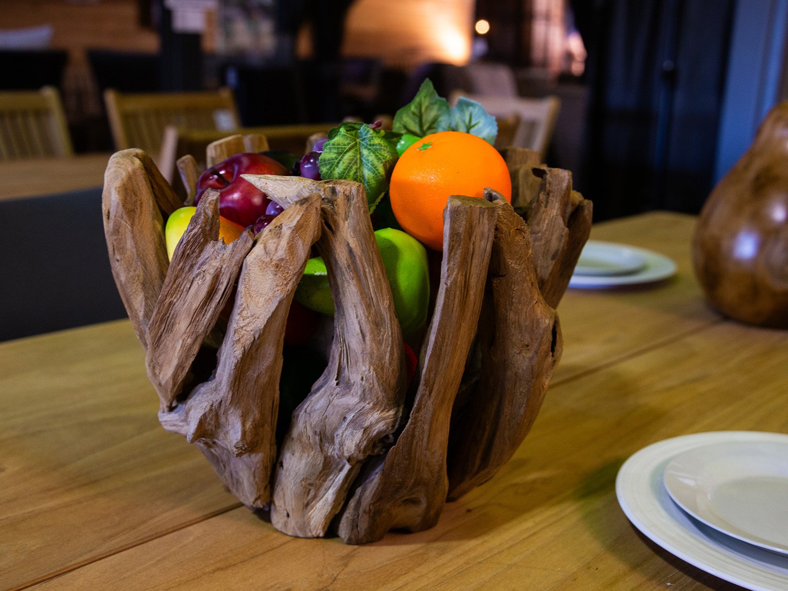 Product photograph of Reclaimed Teak Bowl from The Garden Furniture Centre Ltd