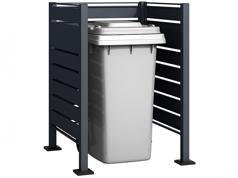 Product photograph of Galvanized Steel Wheelie Bin Screen Modular Pre-order from The Garden Furniture Centre Ltd